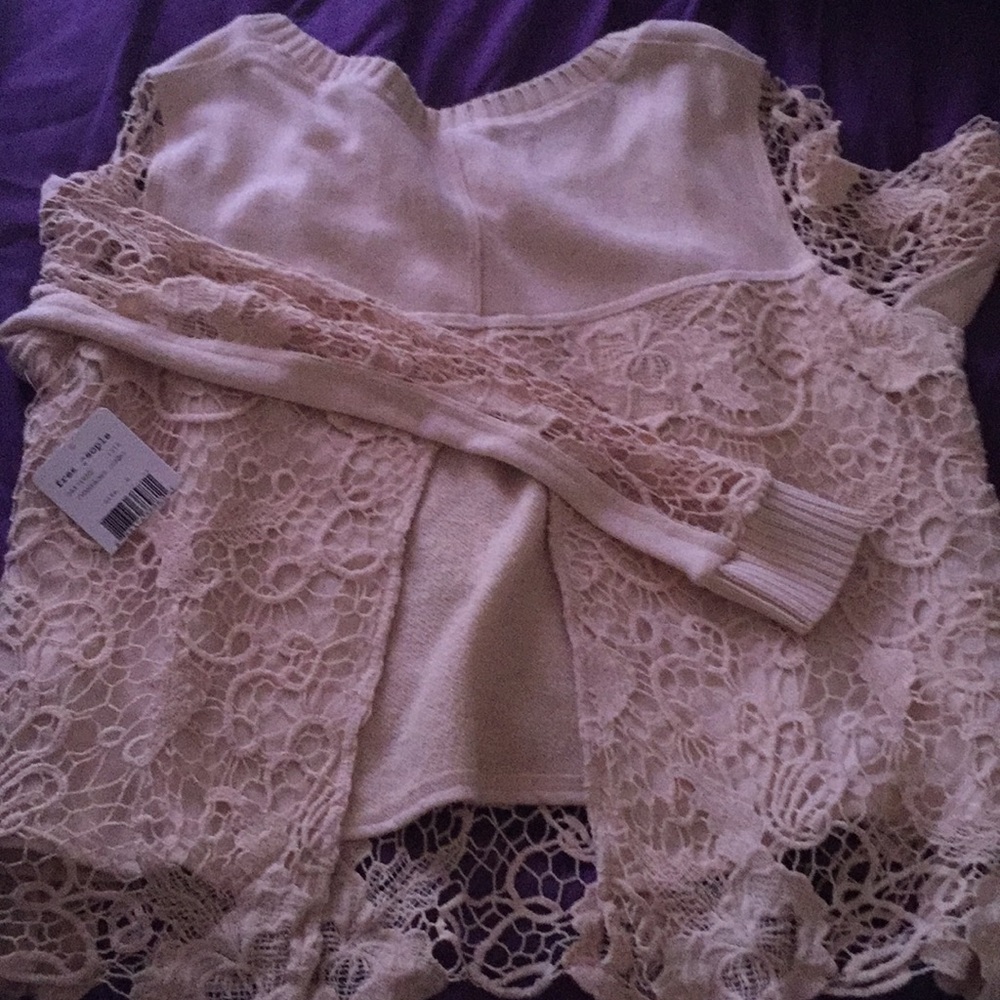 Free people lace sweater - Picture 3 of 5